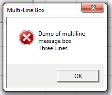 msgbox multi line box
