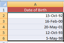 Excel change date format