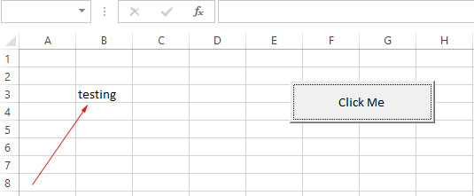 Connecting a VBA Command Button to a macro in the Visual Basic Editor.