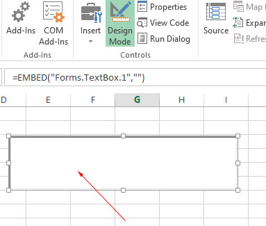 Excel-textbox-add