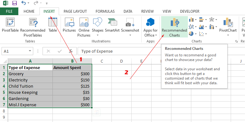 Excel-select-charts