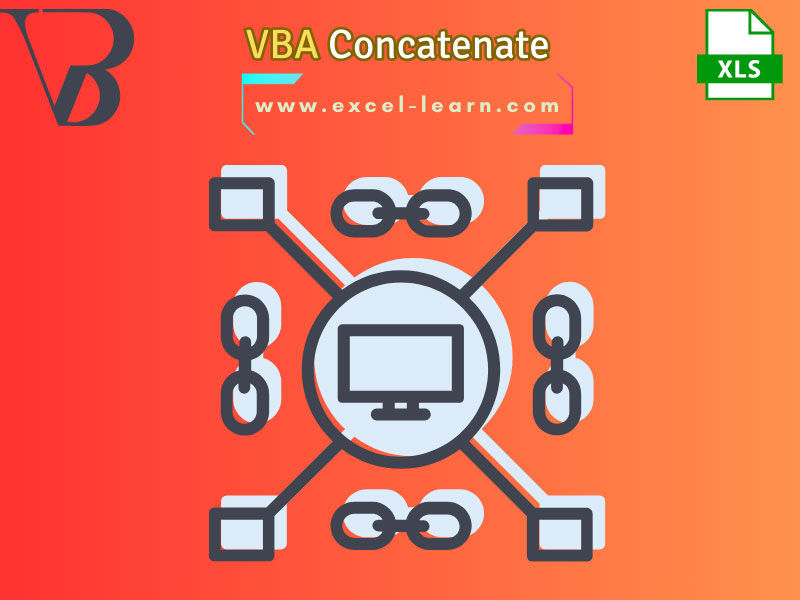Combining elements in VBA: Visual representation of concatenating strings, integers, and variables.