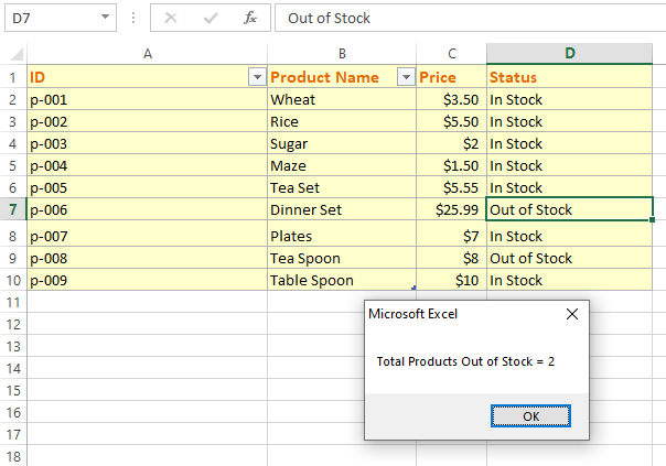 Excel-Countif-cell