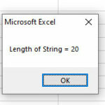 How to Get Length of String by VBA Len function?